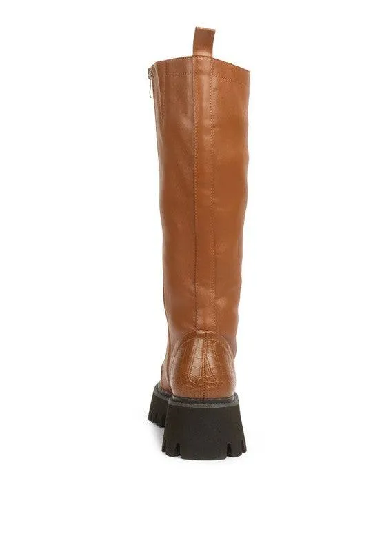 MOOD -  CHUNKY LACE UP ANKLE BOOT for women
