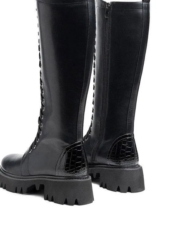 MOOD -  CHUNKY LACE UP ANKLE BOOT for women