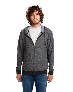 Next Level Unisex Denim Fleece Full-Zip Hoodie