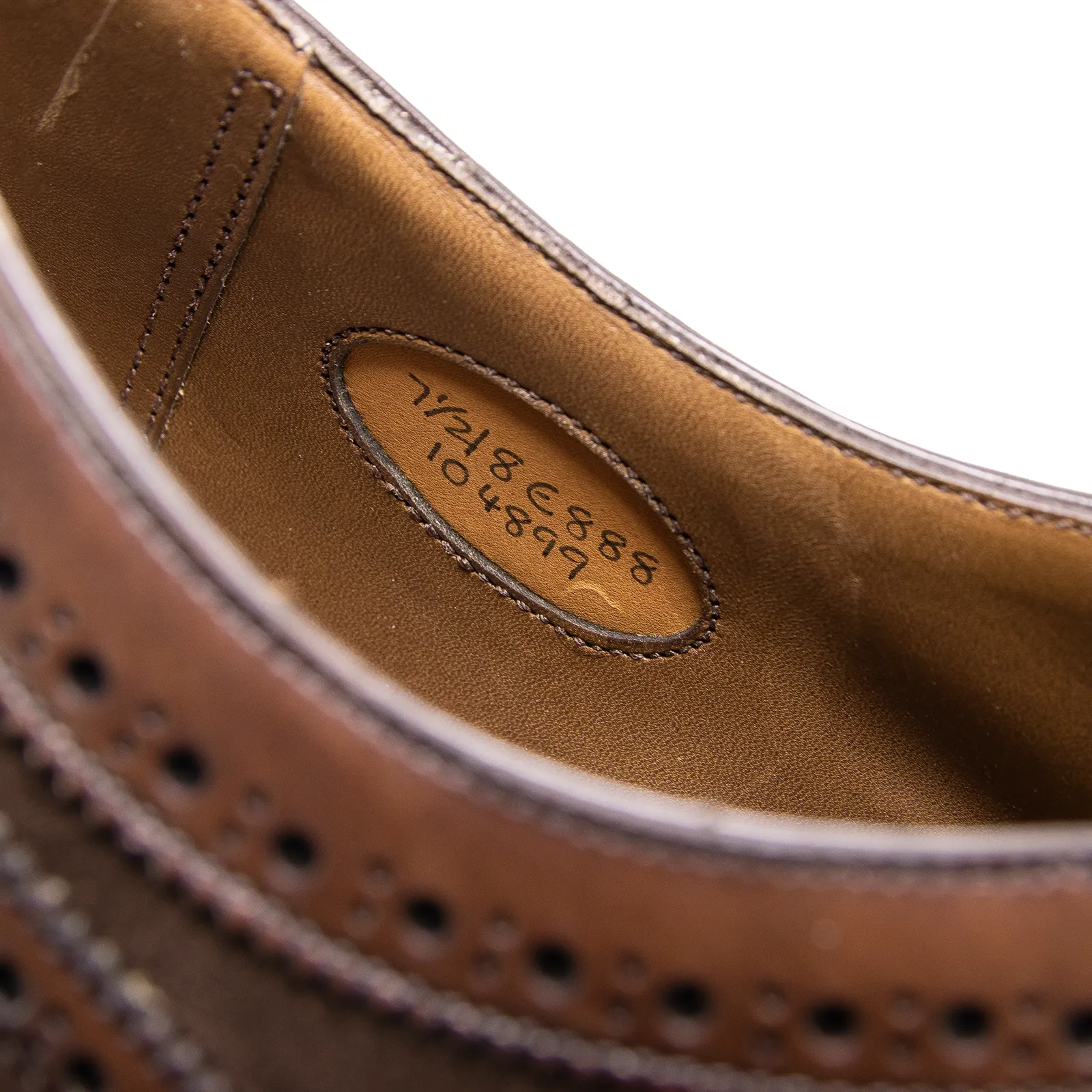 NIB $1605 Edward Green Harrogate E888 Dark Oak Mink Suede Wingtip Shoes 8US