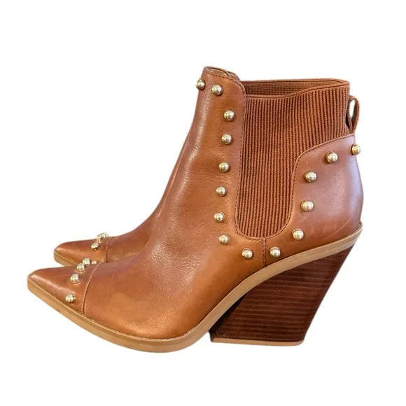 Nine West Zoneout Studded Ankle Booties Women’s Size 10 M