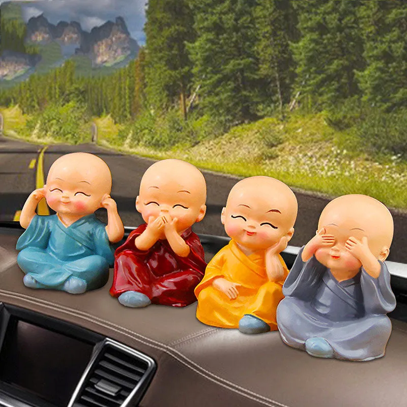 No Evil Monk Figurines