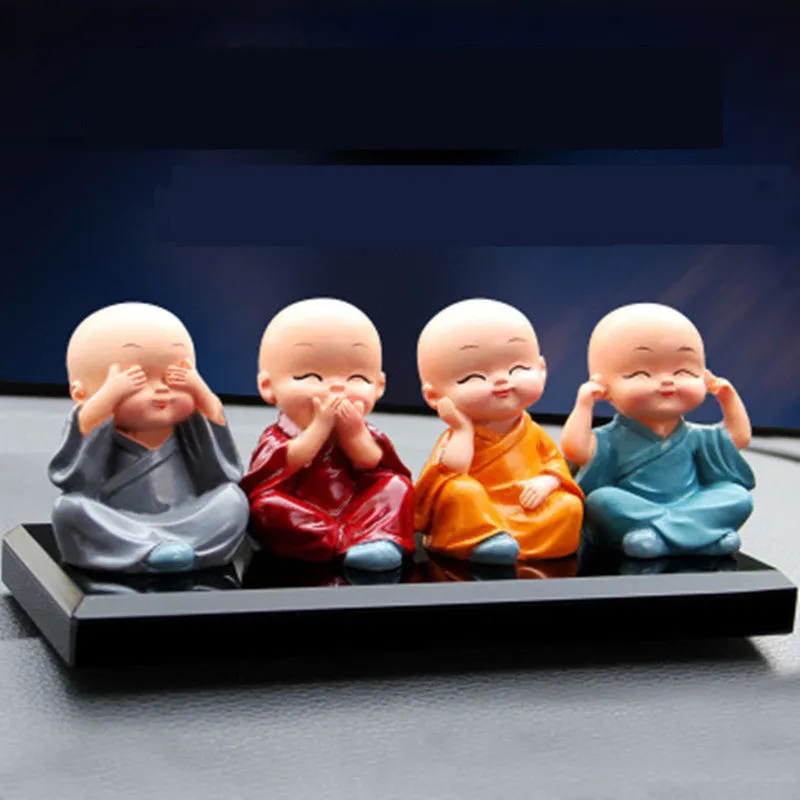 No Evil Monk Figurines
