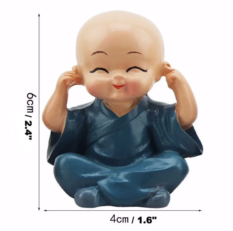 No Evil Monk Figurines