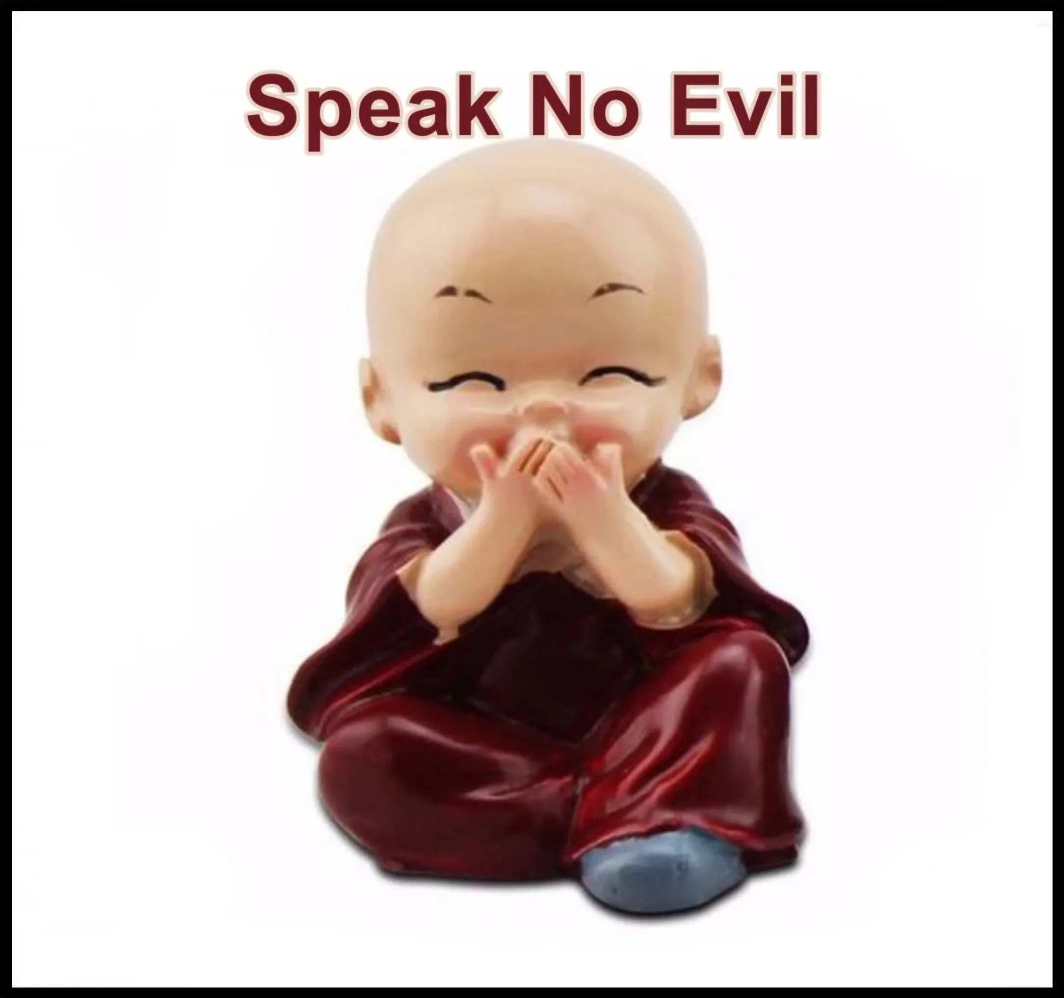 No Evil Monk Figurines