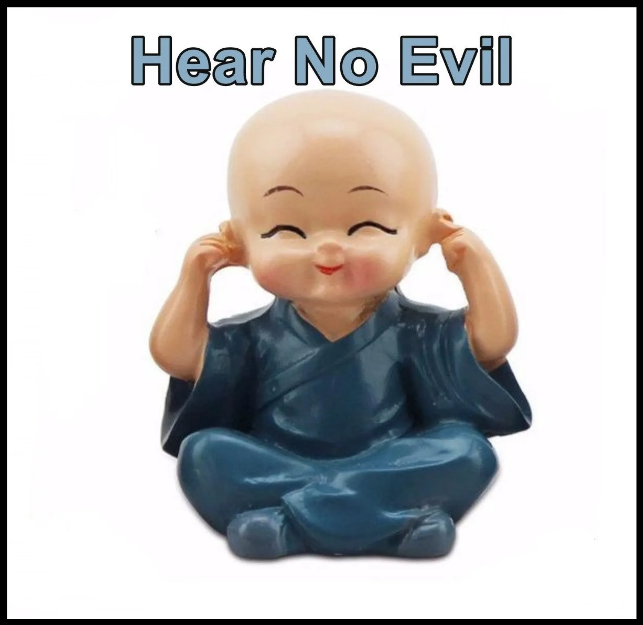 No Evil Monk Figurines