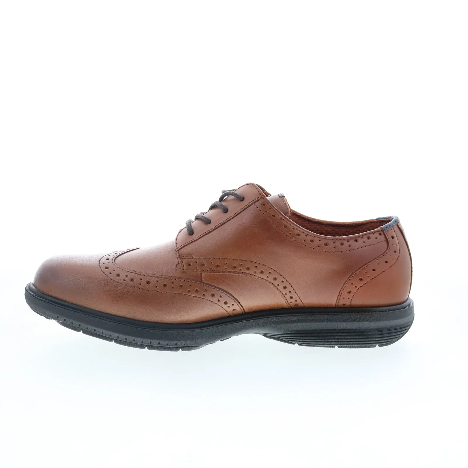Nunn Bush Maclin Street Mens Brown Wide Oxfords Wingtip & Brogue Shoes