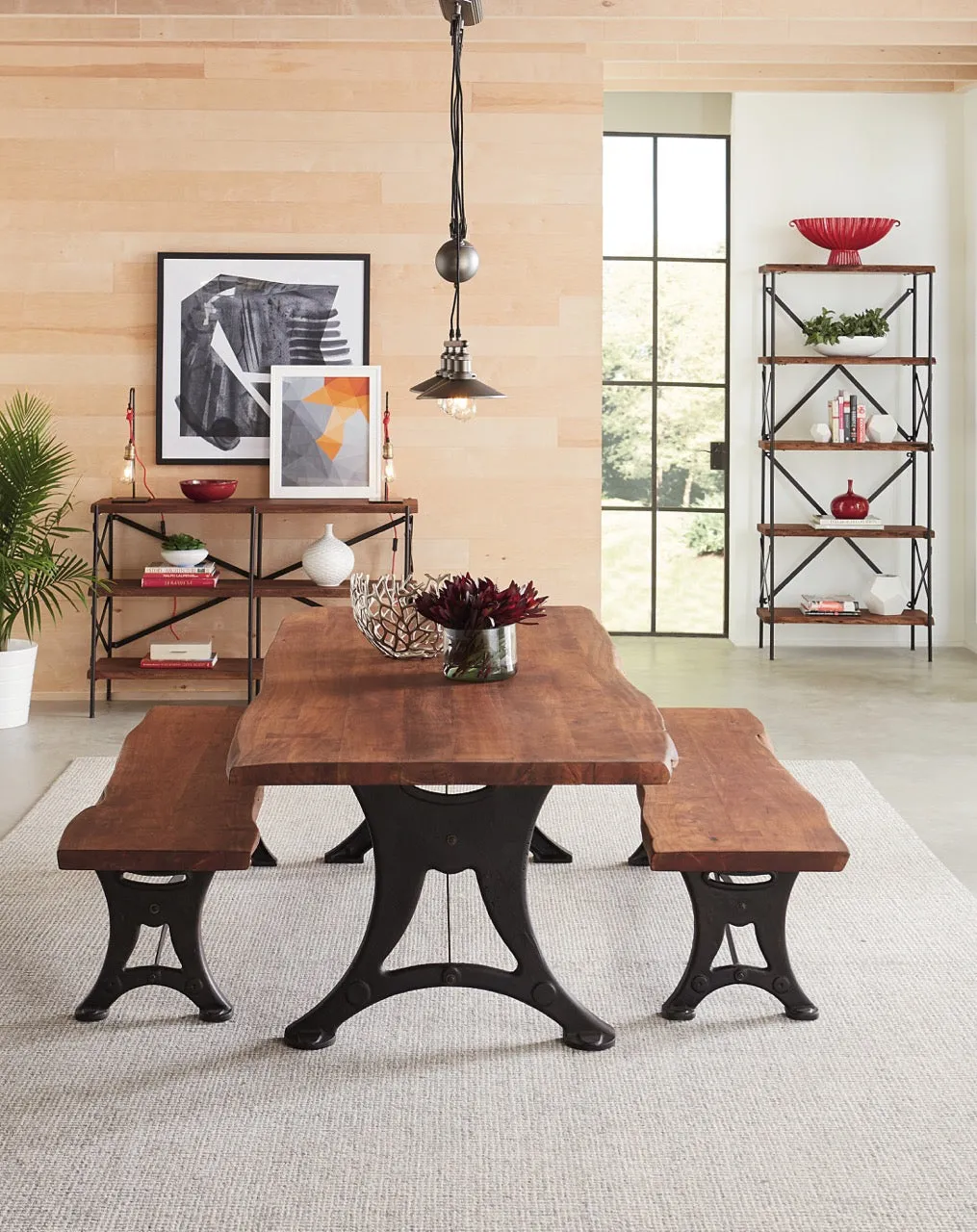 Organic Forge Live-Edge Dining Table