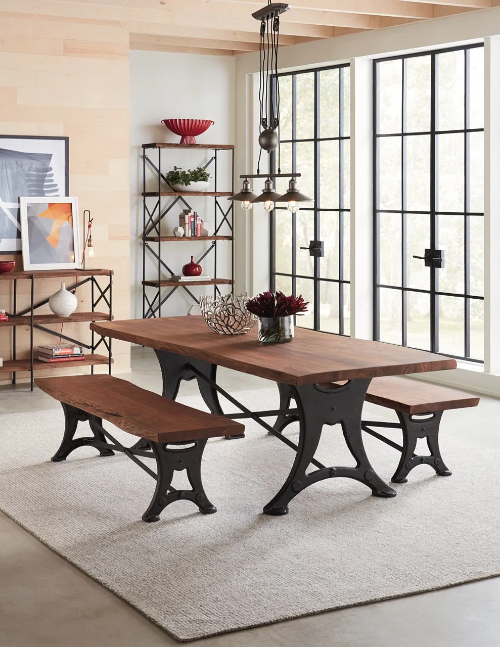Organic Forge Live-Edge Dining Table