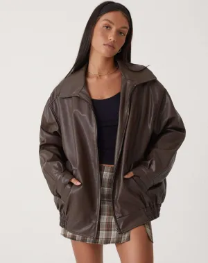 Oversized Leather Jacket | Effortless & Edgy | Classic Street Style