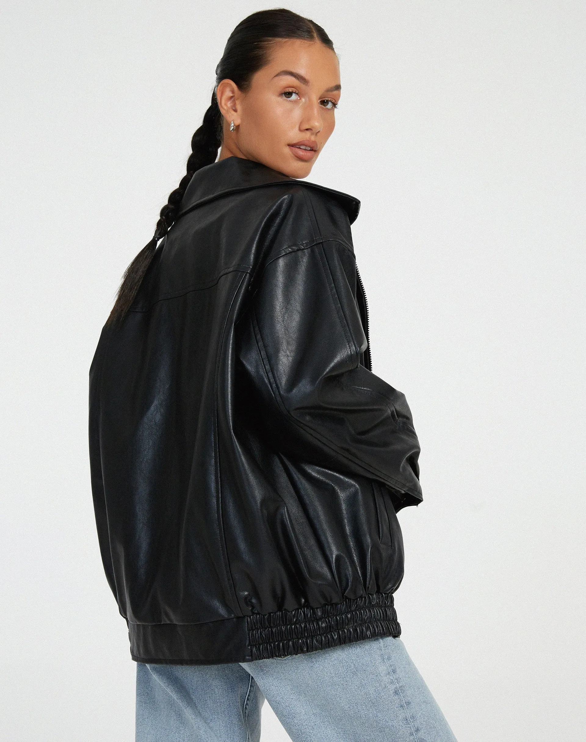 Oversized Leather Jacket | Effortless & Edgy | Classic Street Style