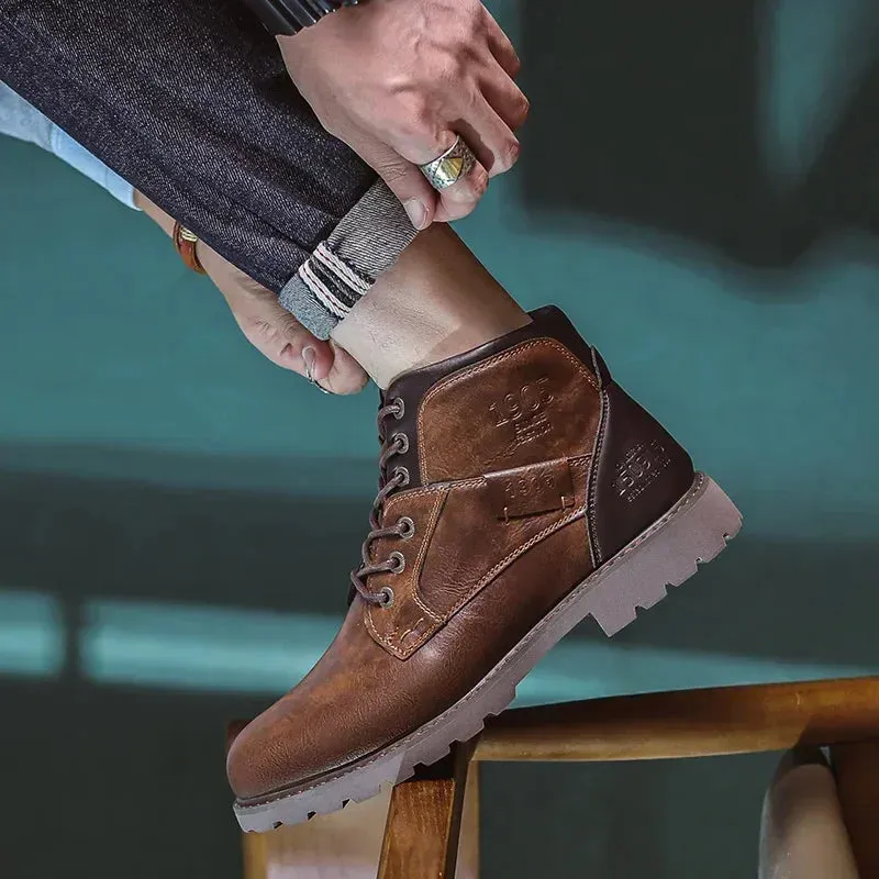Parker | Men's British-Style Leather Ankle Boots