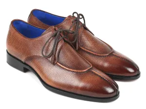 Paul Parkman Men's Split Toe Derby Shoes in Brown