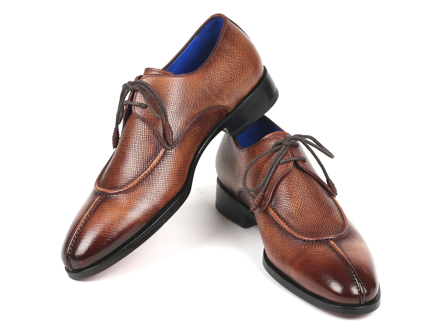 Paul Parkman Men's Split Toe Derby Shoes in Brown