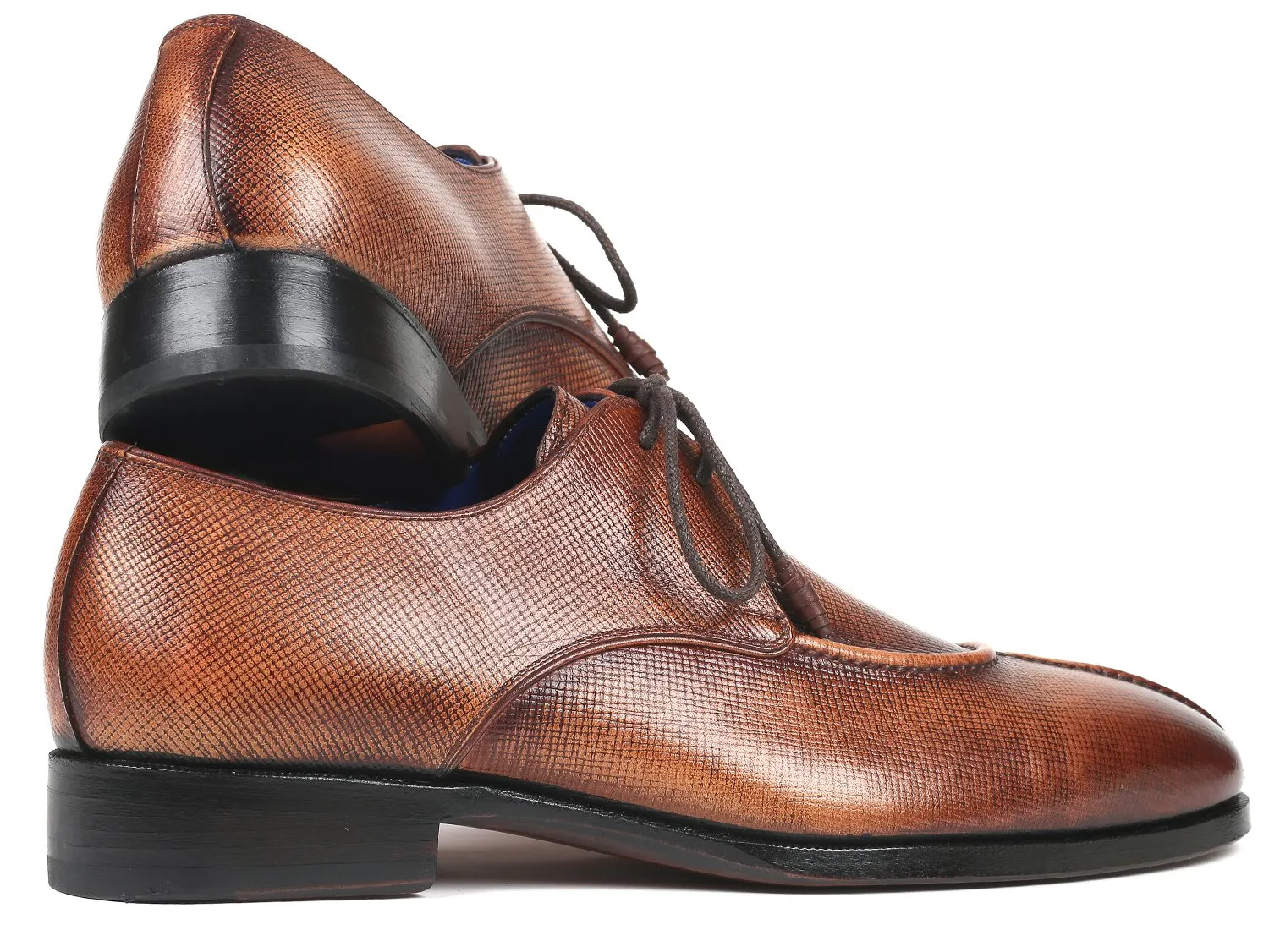 Paul Parkman Men's Split Toe Derby Shoes in Brown