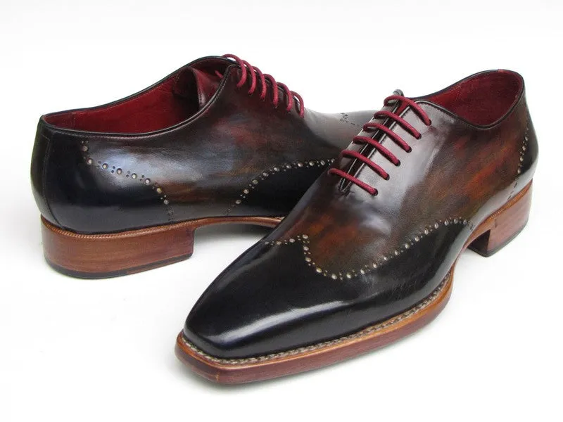 Paul Parkman Men's Wingtip Oxford Goodyear Welted Navy Red Black