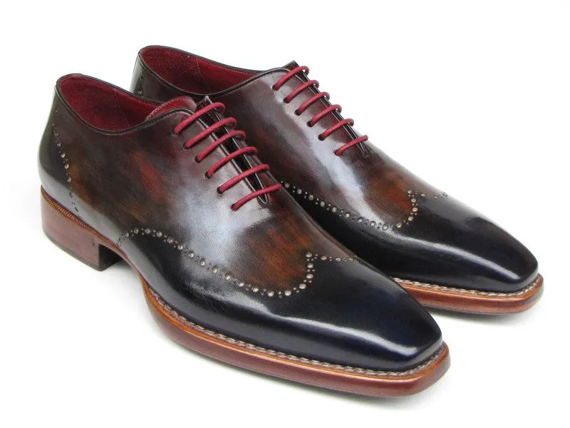 Paul Parkman Men's Wingtip Oxford Goodyear Welted Navy Red Black