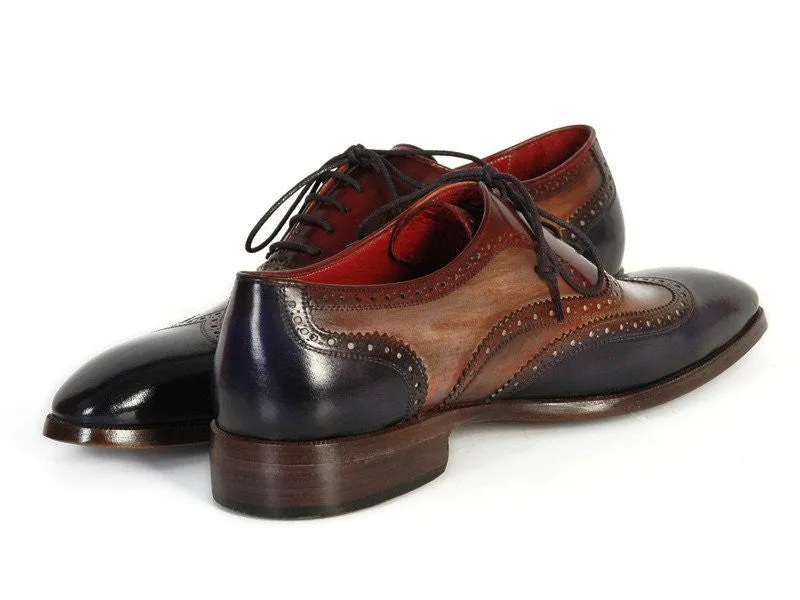Paul Parkman Men's Wingtip Oxfords in Navy, Camel & Bordeaux