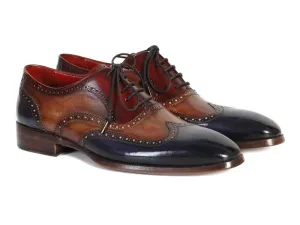 Paul Parkman Men's Wingtip Oxfords in Navy, Camel & Bordeaux