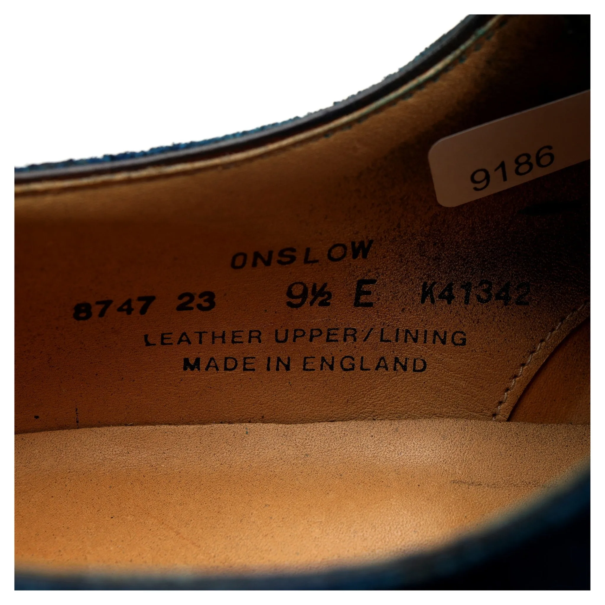 Paul Smith 'Onslow' Blue Patina Suede Apron Derby UK 9.5 E