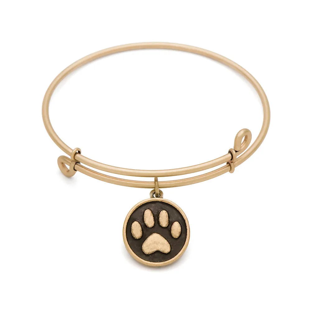 Paw, Bangle Antique Gold Color Finish