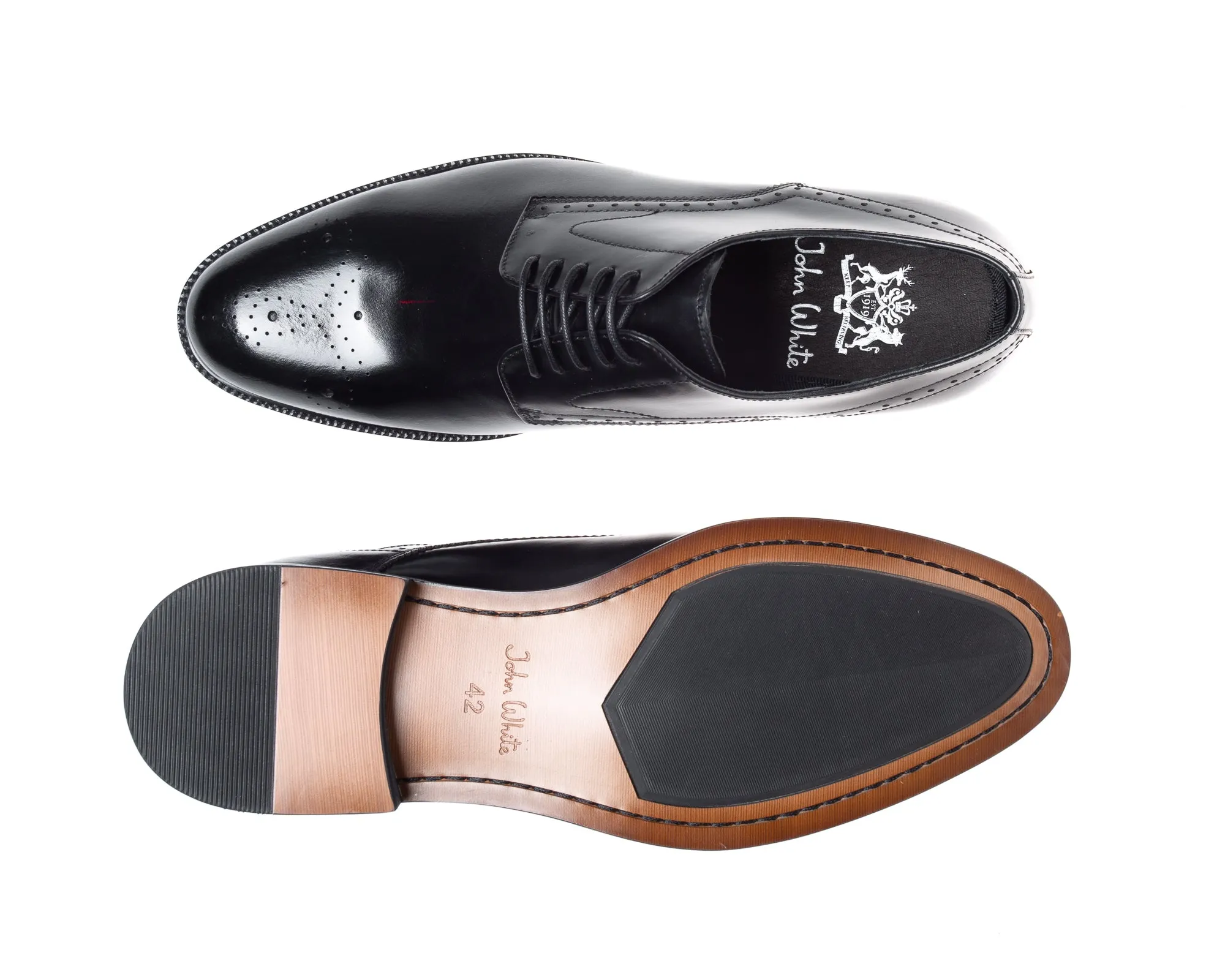 Pembroke Black Derby Shoes