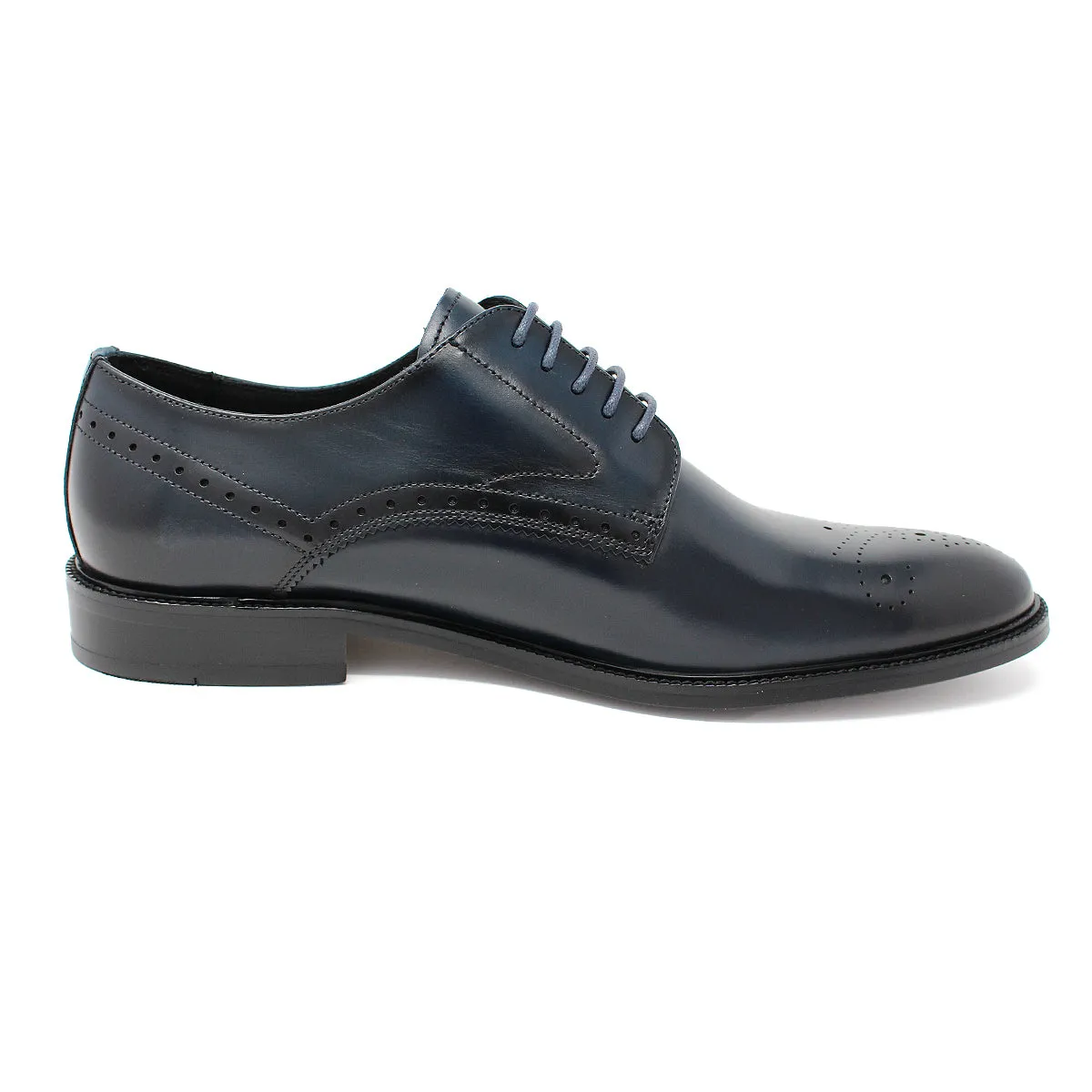 Pembroke Derby Shoes in Navy