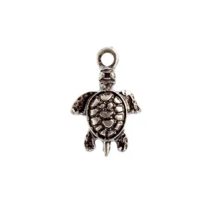 PENDANT SMALL TURTLE ANTIQUE SILVER LF/NF