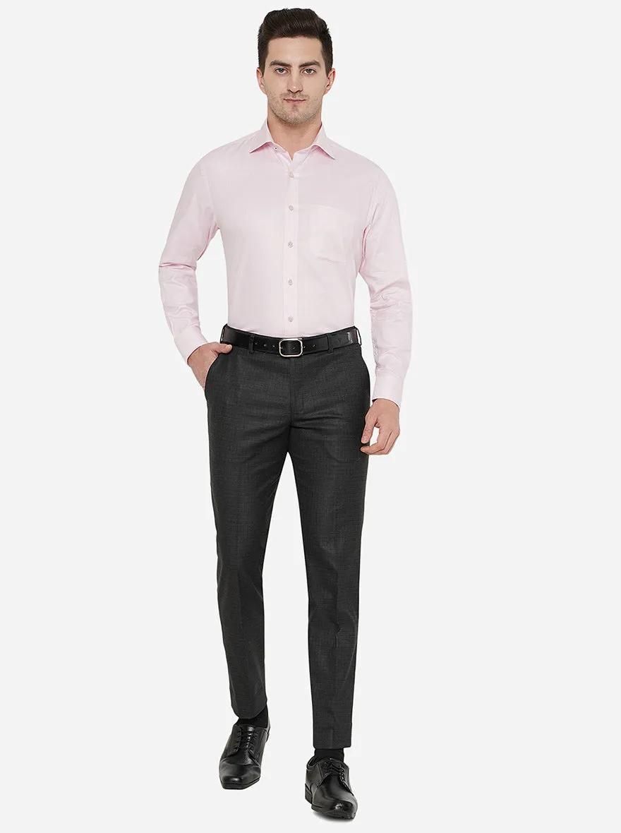 Pink Checked Regular Fit Formal Shirt | JadeBlue