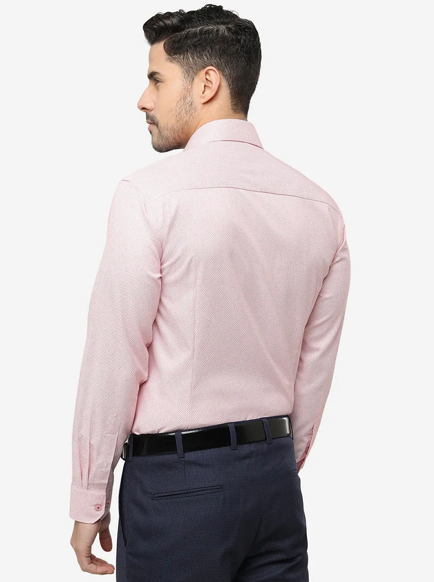 Pink Solid Slim Fit Formal Shirt | Greenfibre