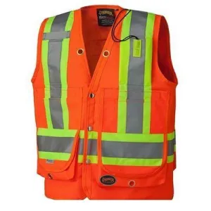 Pioneer 6697 Hi-Viz Surveyor's Safety Vest - Orange