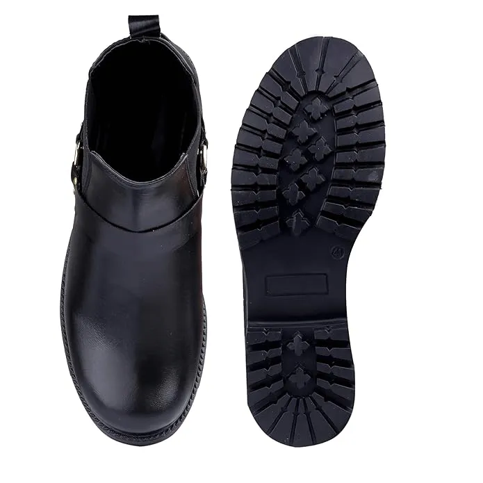 Pu Material Casual Formal Chelsea Slip-on Boot -JonasParamount