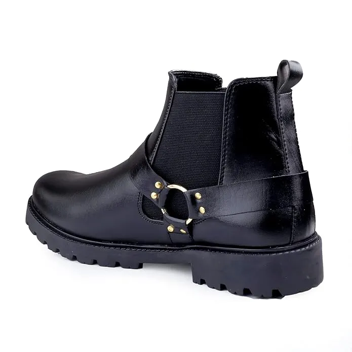 Pu Material Casual Formal Chelsea Slip-on Boot -JonasParamount