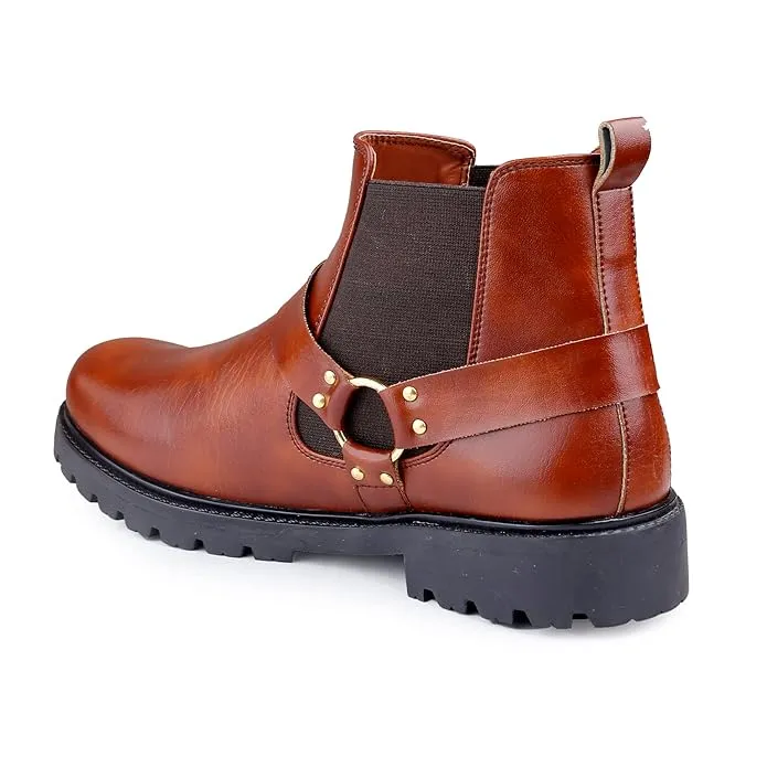 Pu Material Casual Formal Chelsea Slip-on Boot -JonasParamount
