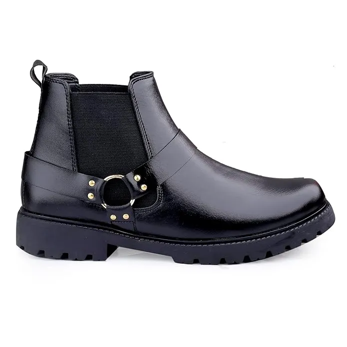 Pu Material Casual Formal Chelsea Slip-on Boot -JonasParamount