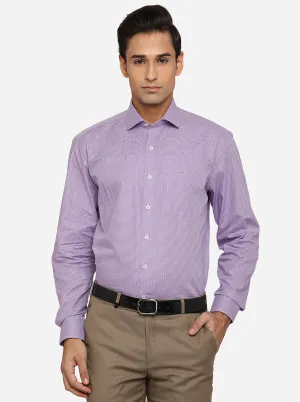 Purple Dobby Regular Fit Formal Shirt | JadeBlue