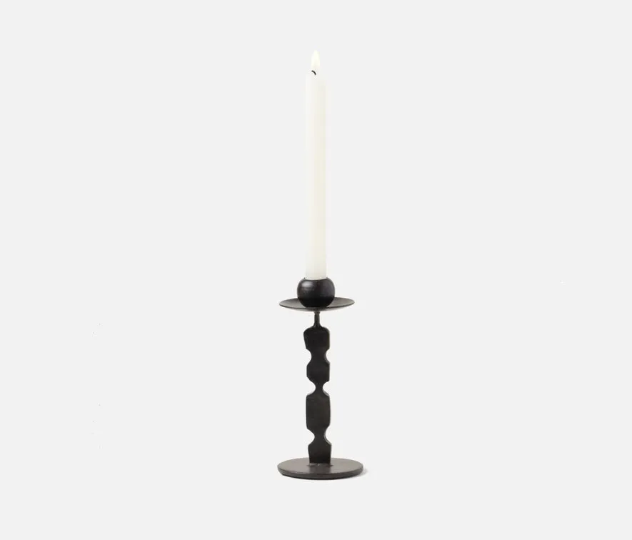 Quentin Round Base Candle Holders, Set of 2