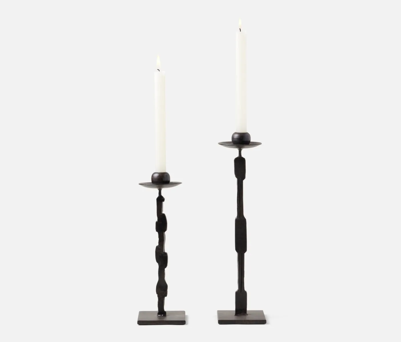 Quentin Square Base Candle Holders, Set of 2