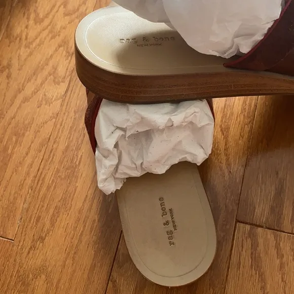 Rag &amp; Bone Red leather sandals | Size 37