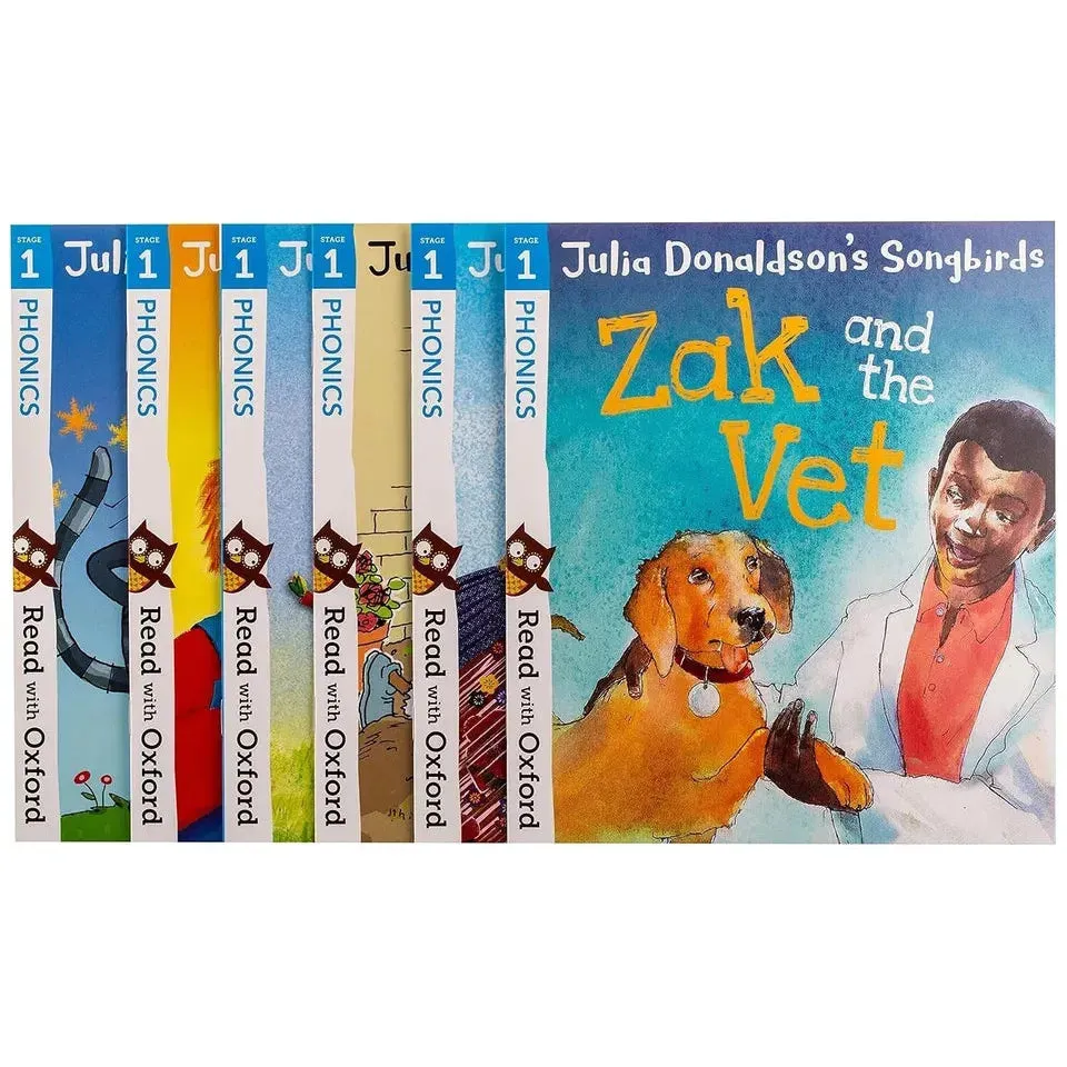 Read with Oxford Julia Donaldson Songbirds My Phonics Story 10 Books Stages 1-2