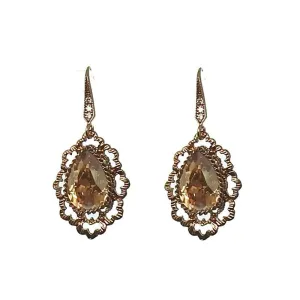 Rock Crystal Drop Earrings