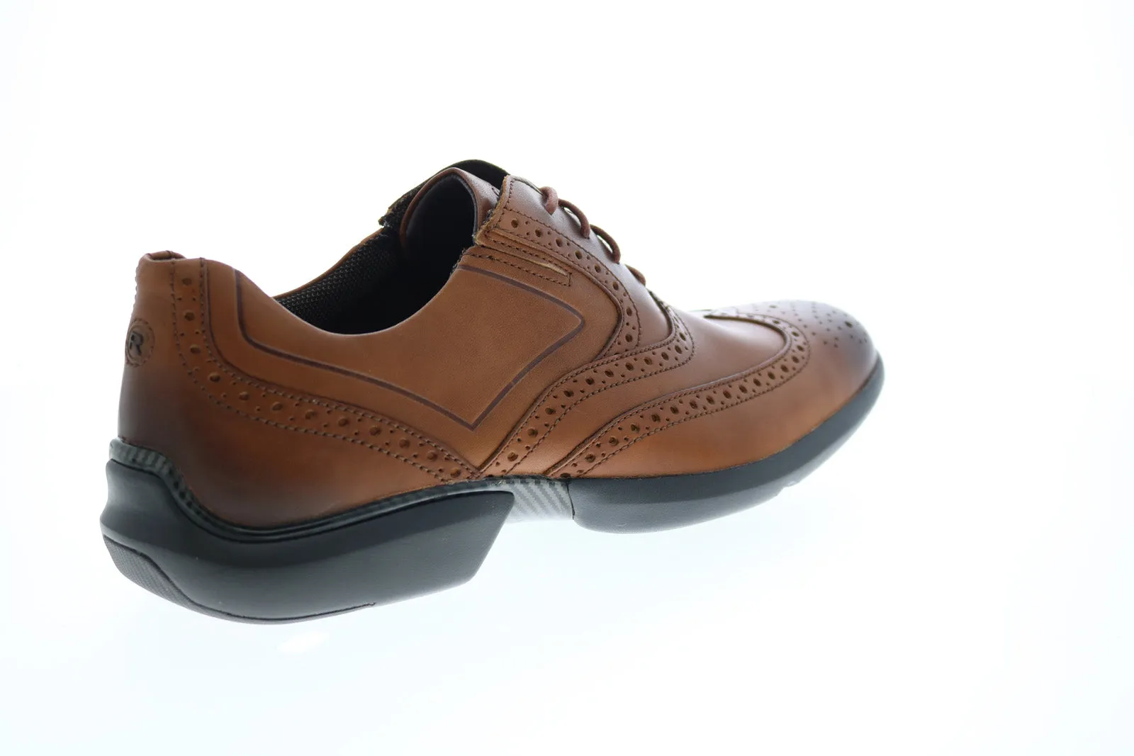 Rockport Total Motion Advance Wingtip CH9689 Mens Brown Wide Oxfords Shoes