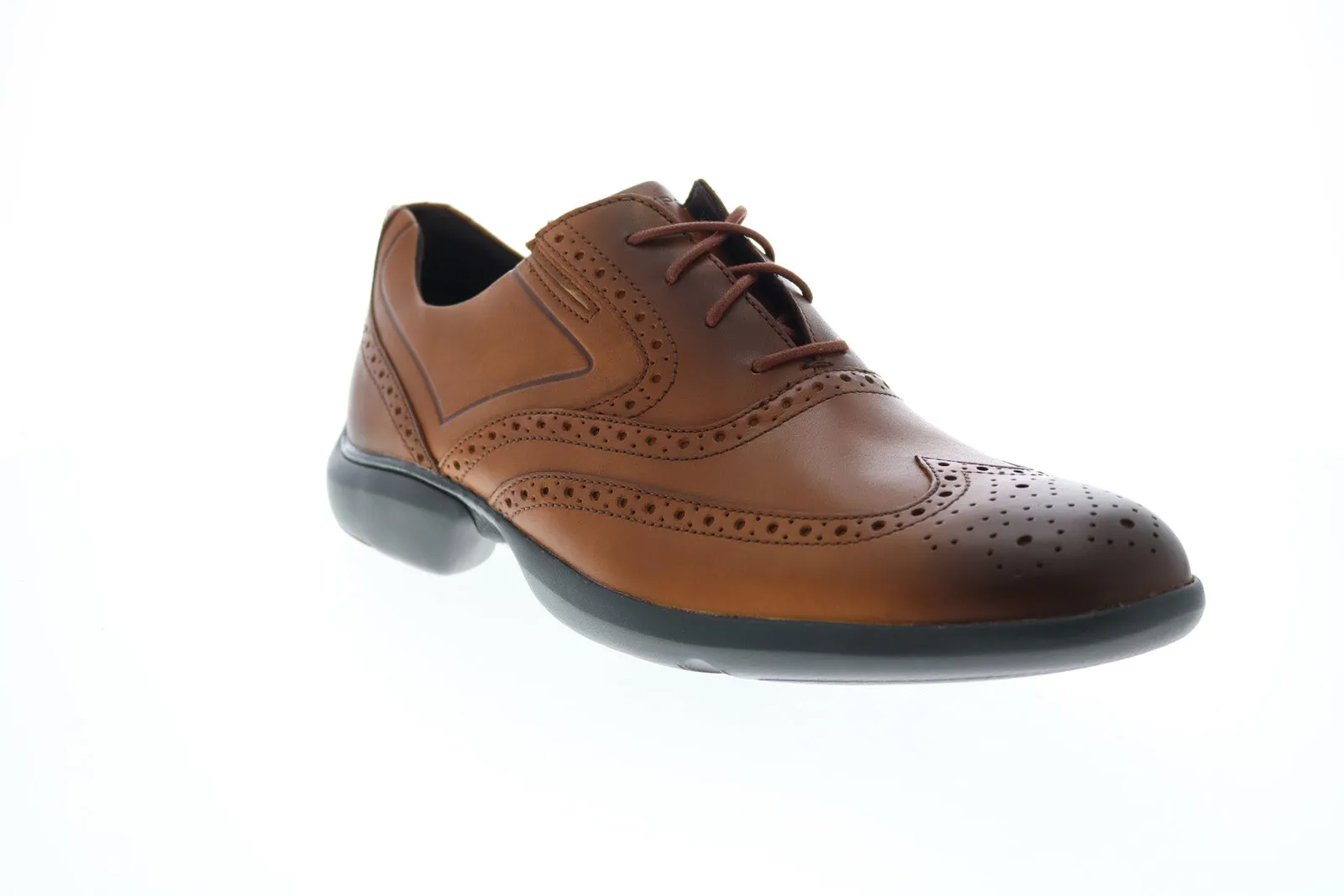Rockport Total Motion Advance Wingtip CH9689 Mens Brown Wide Oxfords Shoes