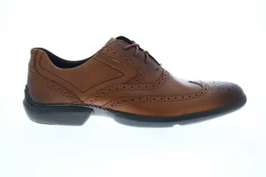 Rockport Total Motion Advance Wingtip CH9689 Mens Brown Wide Oxfords Shoes