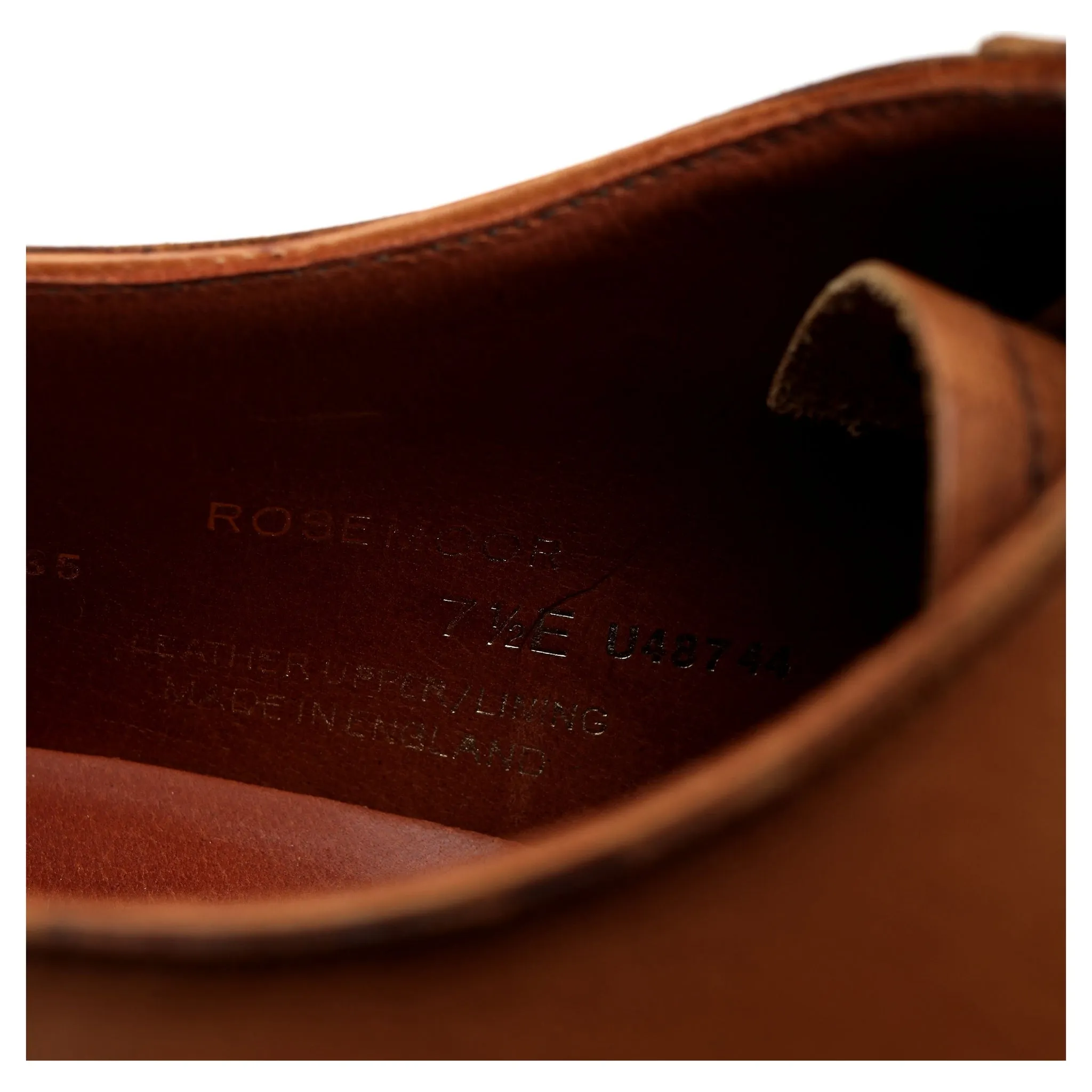 'Rosemoor' Tan Brown Leather Oxford UK 7.5 E