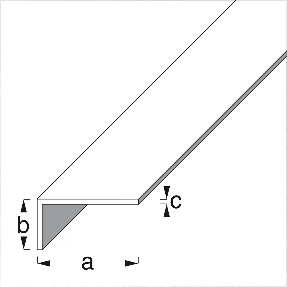 RUK Aluminium Unequal Sided Angle 2000mm - Antique Copper