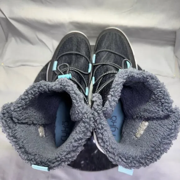 Ryka Aubonne Winter Ankle Boot Blue/Grey Weather Proof Women's Size 9.5M US