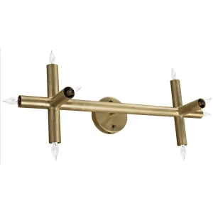 Salome Sconce, Metal with Brass Finish