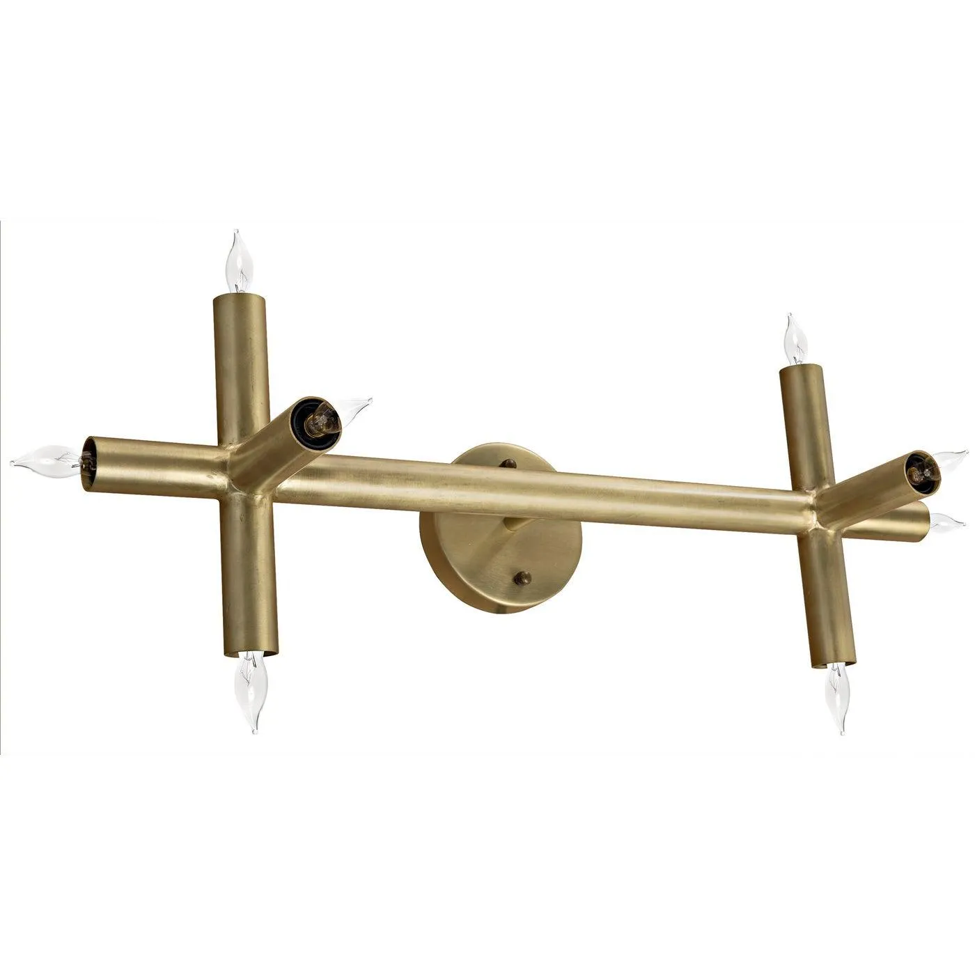 Salome Sconce, Metal with Brass Finish