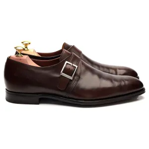 'Savile 4' Dark Brown Leather Monk Strap UK 7.5 E